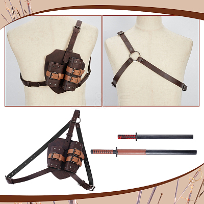 PU Leather Knife Sword Sheaths AJEW-WH0567-90A-1
