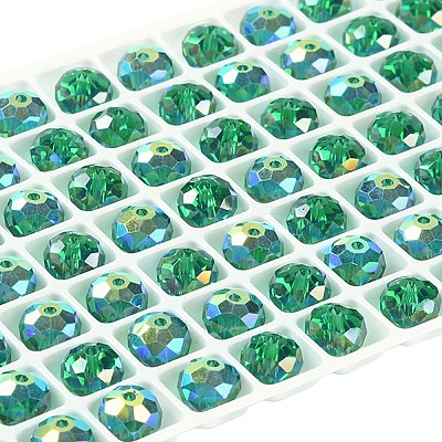 AB Color Plated Glass Beads EGLA-P059-03B-AB07-1