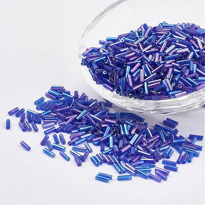 Glass Bugle Beads SEED-E001-9mm-168-1