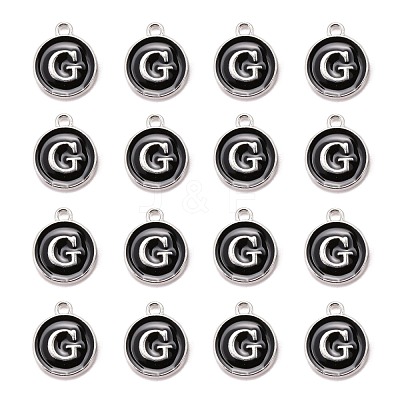Platinum Plated Alloy Charms X-ENAM-S118-02G-P-1