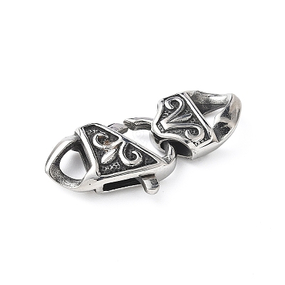 316 Surgical Stainless Steel Lobster Claw Clasps STAS-H234-13AS-1