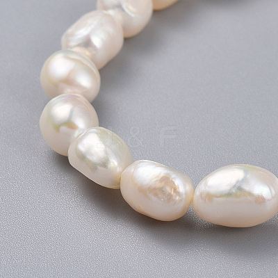 Natural Pearl Stretch Bracelets BJEW-JB04539-1