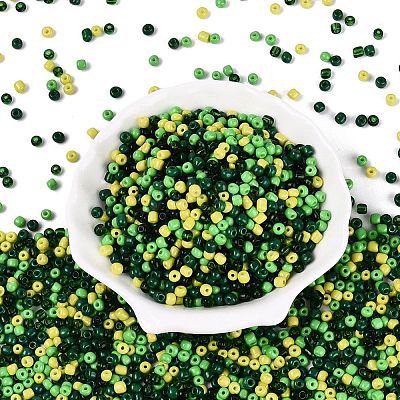 Opaque & Transparent Glass Seed Beads SEED-Q041-06D-1