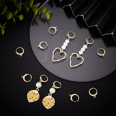 100Pcs 304 Stainless Steel Leverback Earring Findings STAS-BBC0002-03-1