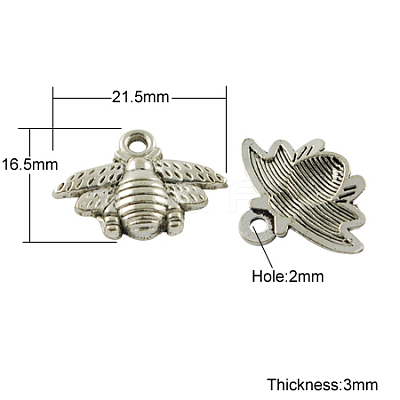 Tibetan Style Alloy Pendants X-TIBEP-S018-AS-LF-1