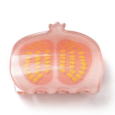 Grapefruit Pattern Acrylic Claw Hair Clips X-PHAR-G004-02-1