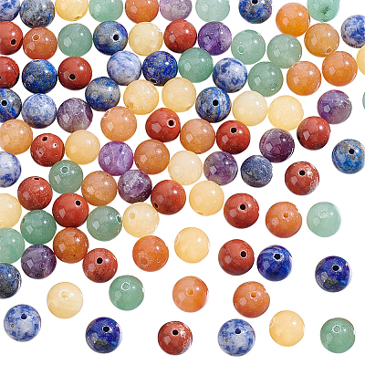 88Pcs Chakra Natural Mixed Gemstone Beads G-HY0002-06-1