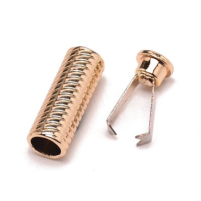 Zinc Alloy Cord Ends FIND-WH0091-67LG-1