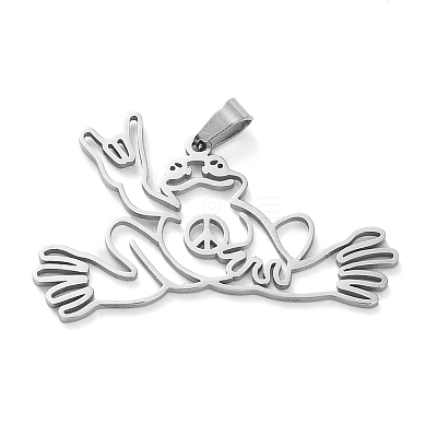 Non-Tarnish 304 Stainless Steel Pendants LS-STAS-G329-02P-1