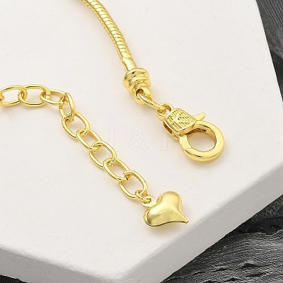 Brass Snake chains Bracelets BJEW-S158-16G-1