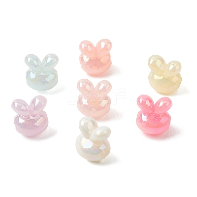 Opaque Acrylic European Beads OACR-G058-04-1