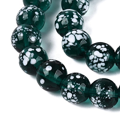 Handmade Lampwork Beads Strands LAMP-Q041-11E-1