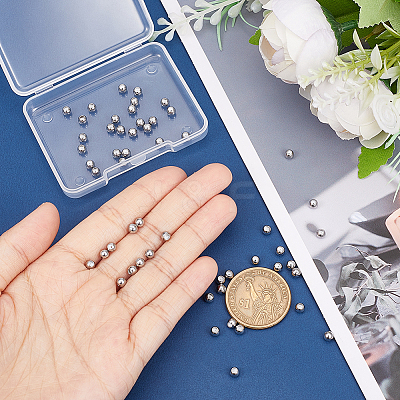 202 Stainless Steel Beads STAS-UN0043-20-1