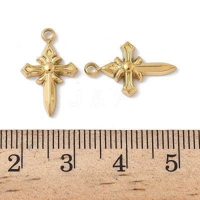 304 Stainless Steel Pendants STAS-D127-07G-1
