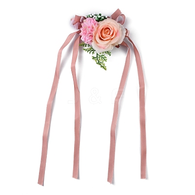 Silk Wrist Corsage AJEW-WH0248-39C-1