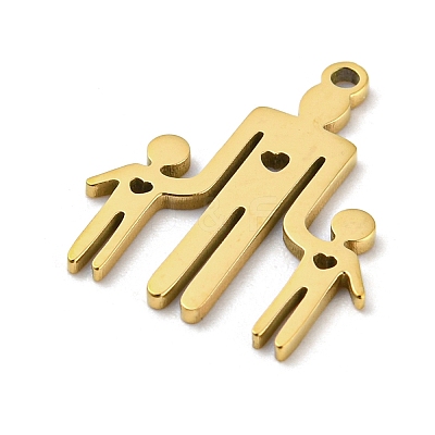 Mother's Day 201 Stainless Steel Pendants STAS-H188-01E-G-1