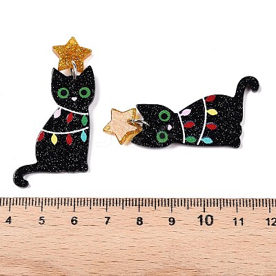 Christmas Themed Acrylic Pendants SACR-P023-B02-1