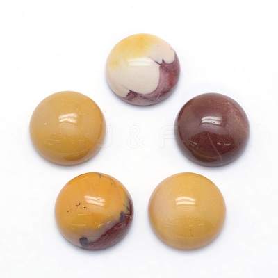 Natural Mookaite Cabochons G-P393-R29-12mm-1