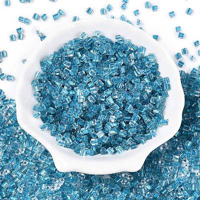 6/0 Transparent Inside Colours Glass Seed Beads SEED-N006-003D-1