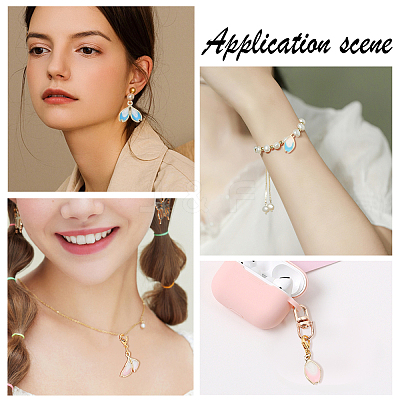 24Pcs 2 Style Alloy Enamel Pendants FIND-SC0002-10-1