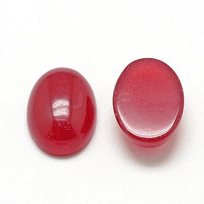 Natural White Jade Cabochons G-R415-14x10-28-1