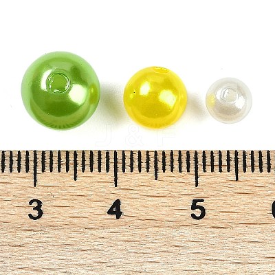 ABS Plastic Imitation Pearl Beads KY-G030-01H-1