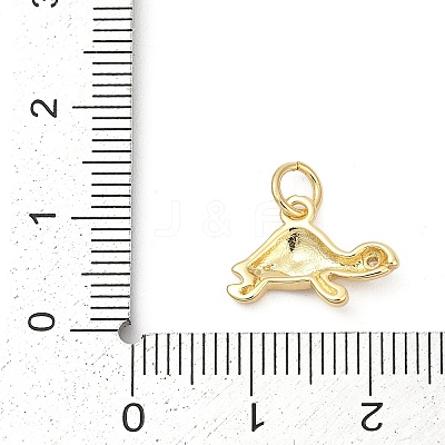 Brass Pave Cubic Zirconia Pendants KK-U062-60G-1