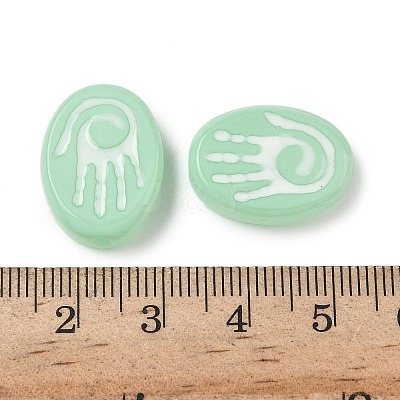Baking Paint Glass Beads LAMP-D003-06H-1