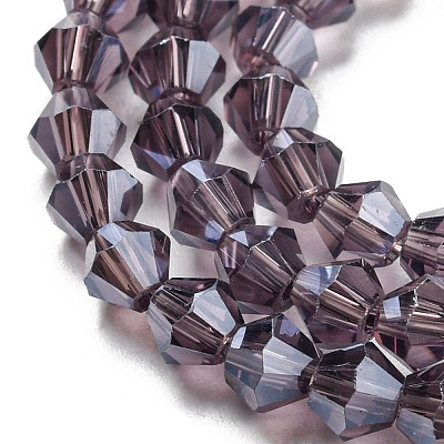 Transparent Electroplate Glass Beads Strands LS-EGLA-A039-T2mm-A04-1