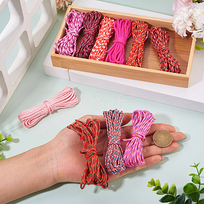 40M 10 Colors Polyester & Spandex Cord Ropes NWIR-TA0001-36-1