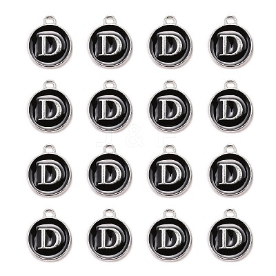Platinum Plated Alloy Charms LS-ENAM-S118-02D-P-1