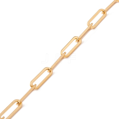 Ion Plating(IP) 304 Stainless Steel Paperclip Chains CHS-F017-02A-G-1