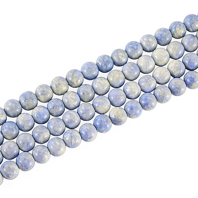 1 Strand Baking Paint Glass Beads Strands DGLA-TADJ0001-01B-1