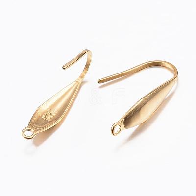 Ion Plating(IP) 316 Surgical Stainless Steel Earring Hooks STAS-H392-03G-1