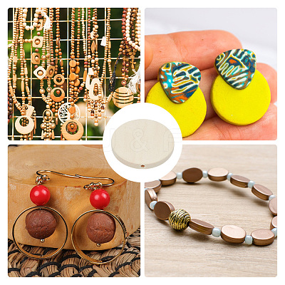 150Pcs Wooden Beads WOOD-DR0001-02B-1