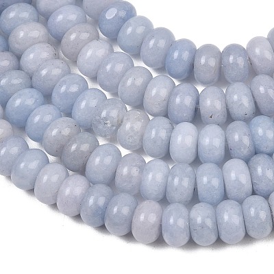 Dyed Natural White Jade Beads Strands G-G107-A37-01-1