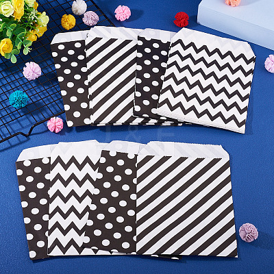 45Pcs 3 Styles Rectangle Kraft Paper Bags CARB-TA0001-14A-1