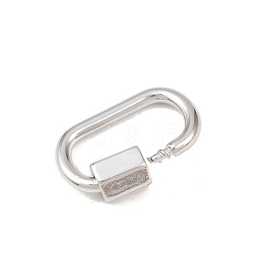 Brass Screw Carabiner Lock Charms KK-Z132-07P-1