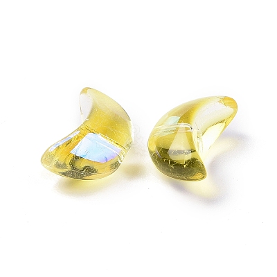 Transparent Electroplate Glass Beads GLAA-F122-01B-1