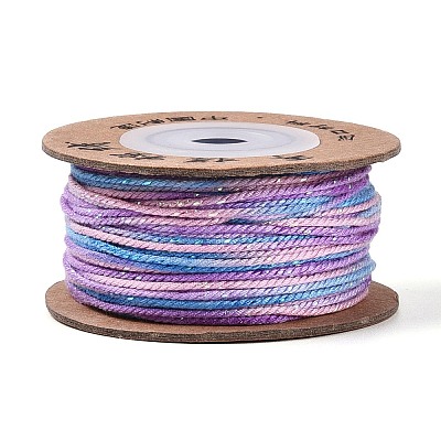 30M Segment Dyed Macrame Cotton Cord OCOR-T018-01N-1