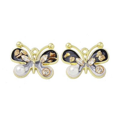 Rack Plating Alloy Enamel Pendants FIND-I038-13D-1