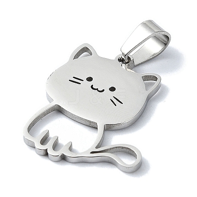 Non-Tarnish 304 Stainless Steel Pendants STAS-C097-10P-1