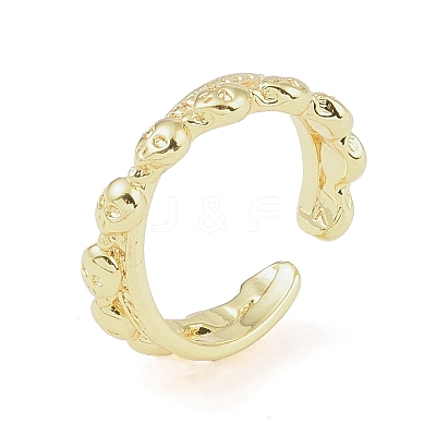 304 Stainless Steel Open Cuff Rings for Women LS-RJEW-H229-02G-06-1