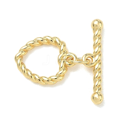 Brass Toggle Clasps KK-CBA42CA-01D-G-1