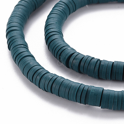 Handmade Polymer Clay Bead Strands X-CLAY-T002-6mm-53-1