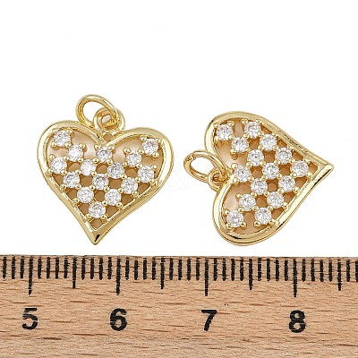 Brass Micro Pave Cubic Zirconia Pendants ZIRC-I367-11G-08-1