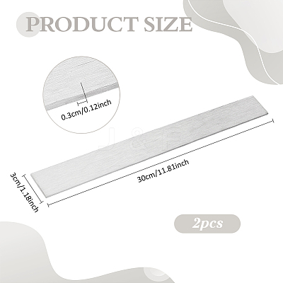 304 Stainless Steel Blank Sheets STAS-WH0044-115A-1