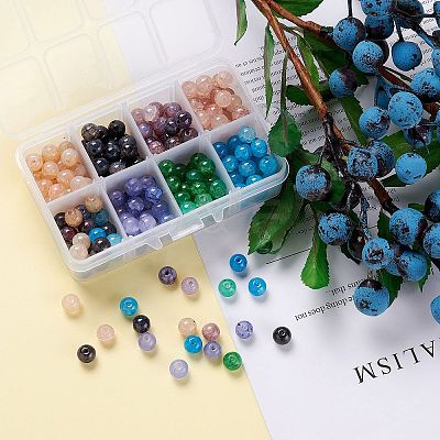 Crackle Glass Beads GLAA-PH0007-70-1
