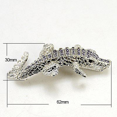 Alloy Rhinestone Links connectors ALRI-H316-01-1
