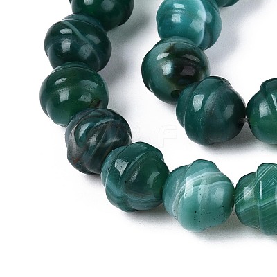 Dyed Natural Agate Beads Strands G-T144-27B-1